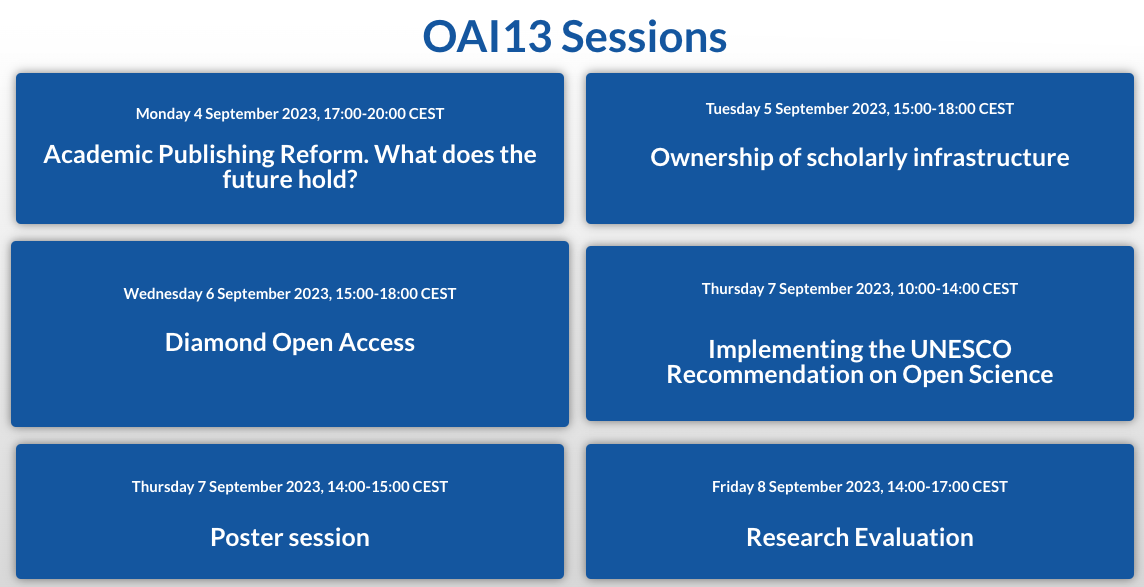 OAI The Geneva Workshop On Innovations In Scholarly Communication